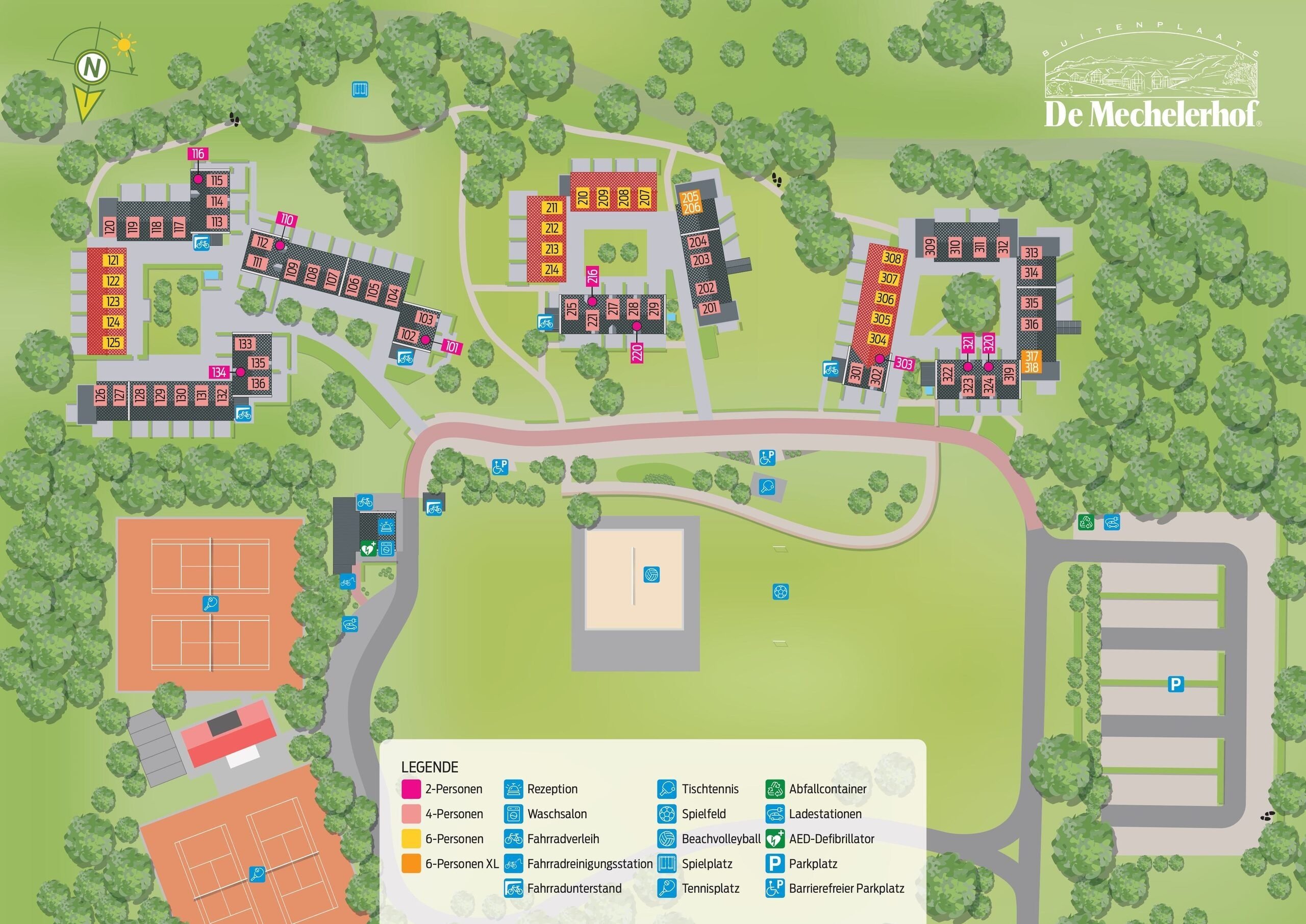 Lageplan Buitenplaats de Mechelerhof